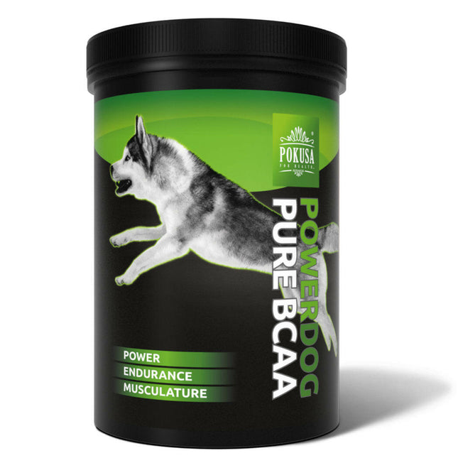 Pokusa PowerDog BCAA Pure - supplement for enhancing endurance and stamina in sporting and working dogs.