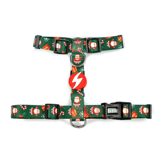 Dashi Noel Back Harness - Christmas Dog Harness with Santa.
