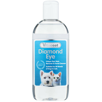Vitacoat Diamond Eye Tear Stain Remover - liquid for removing tear stains for dogs and cats.
