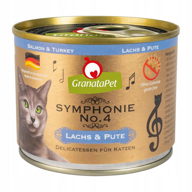 GranataPet Symphonie - high-meat cat food, salmon and turkey.