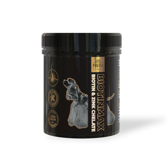 Pokusa DiamondCoat Biotin Max - dietary supplement improving the condition of your dog's skin and coat.