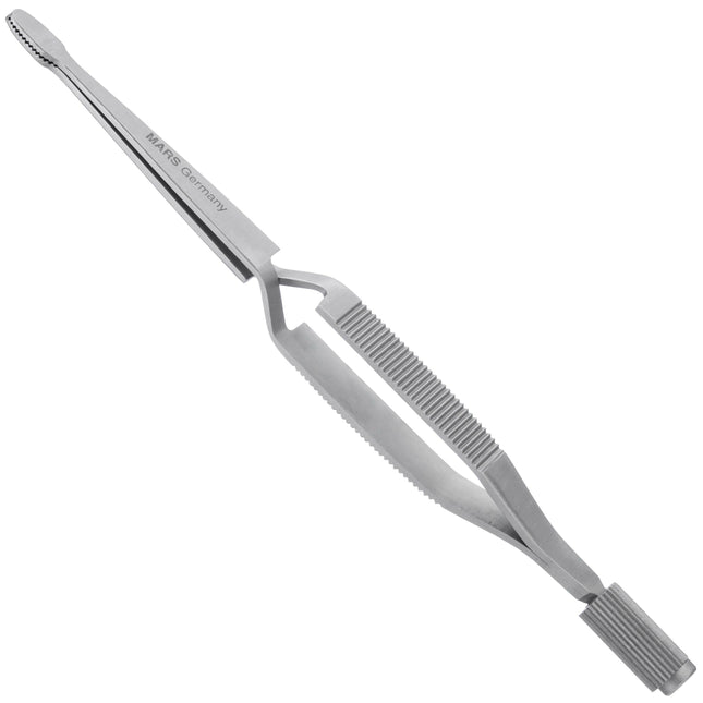 Mars stainless steel tweezers for tick removal.
