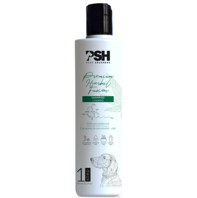 PSH Home Premium Herbal Fusion - dog shampoo that facilitates undercoat removal.