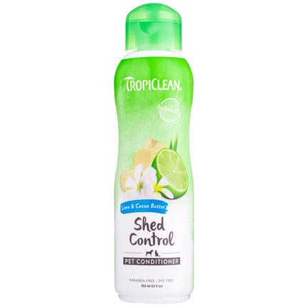 Tropiclean & Cocoa Butter Conditioner - conditioner with Omega 3 and 6 fatty acids, reduces shedding.