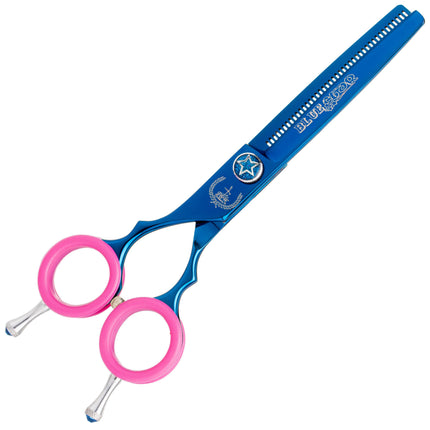 P&W Star Left Thinning - single-sided thinning shears for left-handed users, 42 teeth.