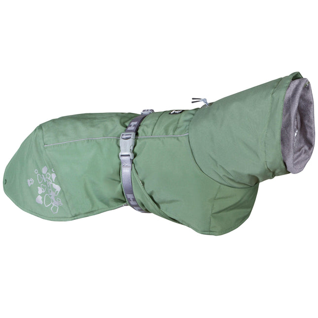 Hurtta Extreme Warmer Eco Hedge - waterproof winter jacket for dogs, with a heat-retaining lining.