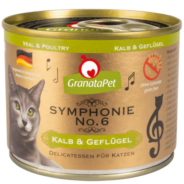 GranataPet Symphonie - high-meat cat food, veal and poultry.