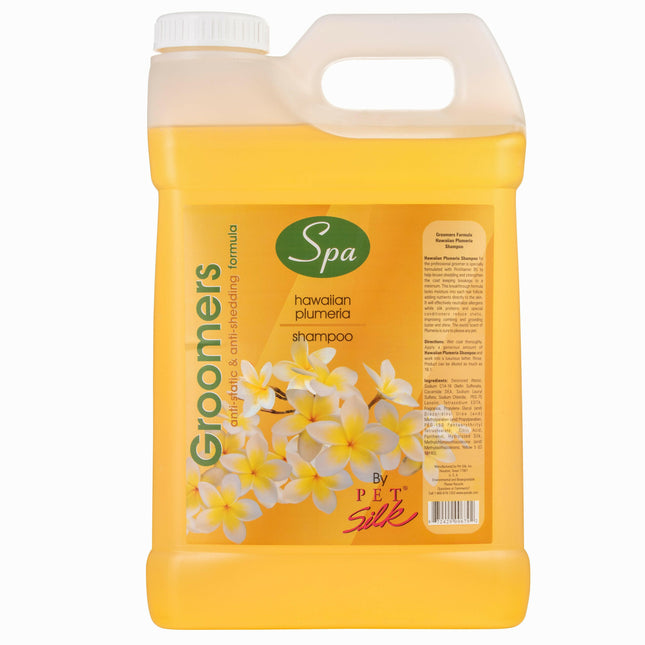 Pet Silk Spa Formula Hawaiian Plumeria Shampoo - anti-static shampoo reducing hair loss with the scent of Lei flower, concentrate 1:16 - 9.5L.
