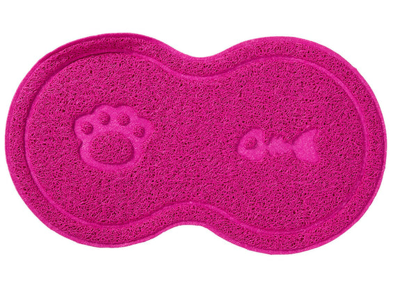Blovi Non-Slip Pet Bowl Mat - Anti-Slip Mat for Bowls - Pink.