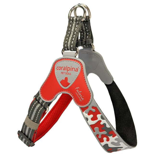 Coralpina Faloria Adjustable Camouflage Harness - adjustable harness for small and medium dogs.
