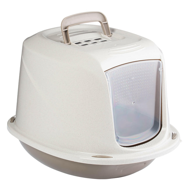 Record Galaxy Cat Litter Box - enclosed cat litter box, oval shape, with filter.