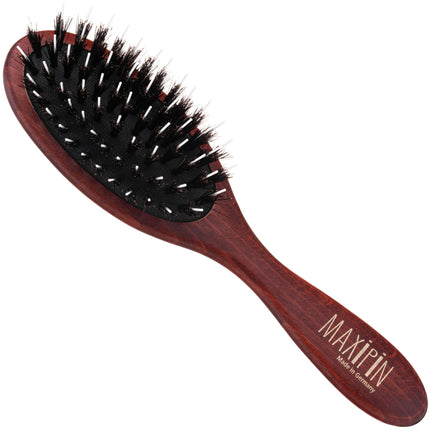 Maxi Pin - oval brush made of natural bristles and nylon.