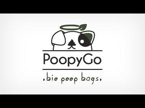 Holland PoopyGo Bio Poop Bags 8x15pcs - biodegradable dog waste bags, lavender scented.