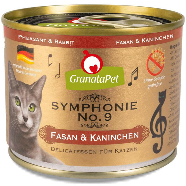 GranataPet Symphonie - high-meat cat food, pheasant and rabbit.