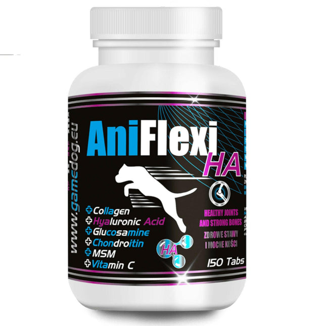 Game Dog AniFlexi HA - joint support supplement for dogs, with hyaluronic acid - 150 tablets.