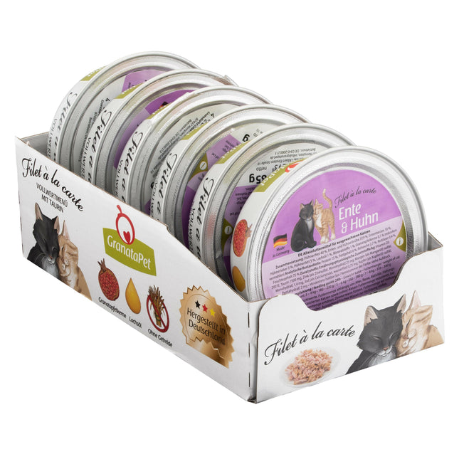 GranataPet Filet à la carte Duck & Chicken - wet food for cats, fillets in their own sauce, duck and chicken.
