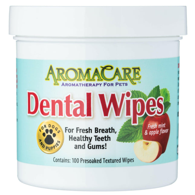PPP AromaCare Dental Wipes 100 pcs - soaked cotton pads for cleaning the teeth of dogs and puppies.