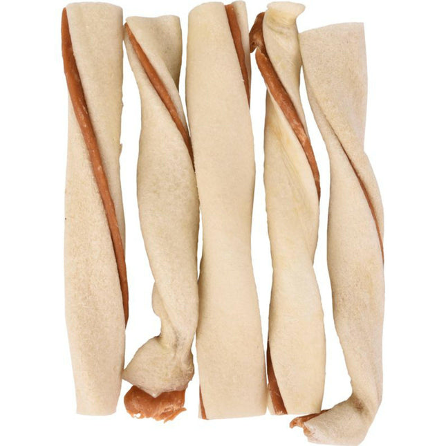 Flamingo R'hide Twisted Snack - dog treat, twisted stick with duck.