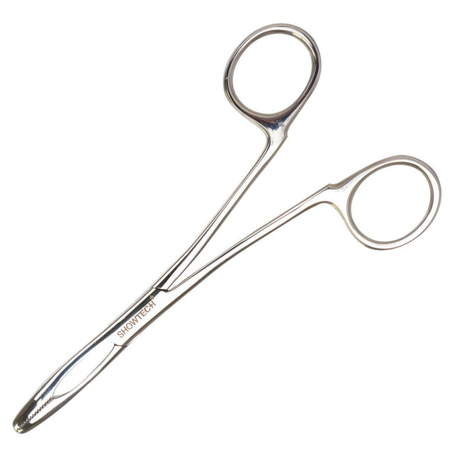 Show Tech Safety Ear Forceps - Straight Ear Hair Removal Tweezers for Dogs.