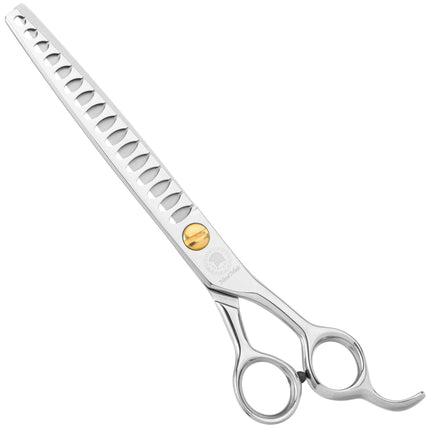 P&W Spartan Chunkers - high-quality, professional single-sided thinning shears, female, 16 teeth.