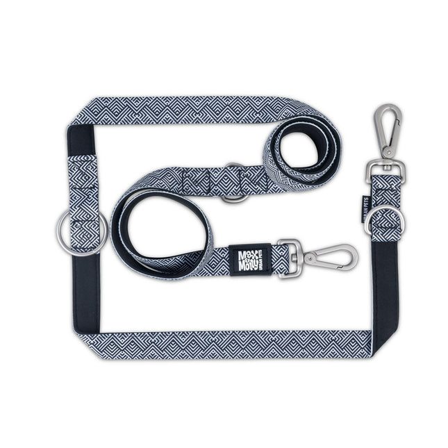 Max&Molly Multi-Leash Mykonos - Adjustable Dog Leash, Greek Pattern, 200cm.