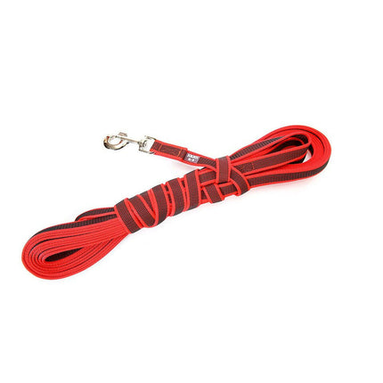 Julius K9 Color & Gray Supergrip Leash With Handle Red - training leash with handle, red, non-slip.