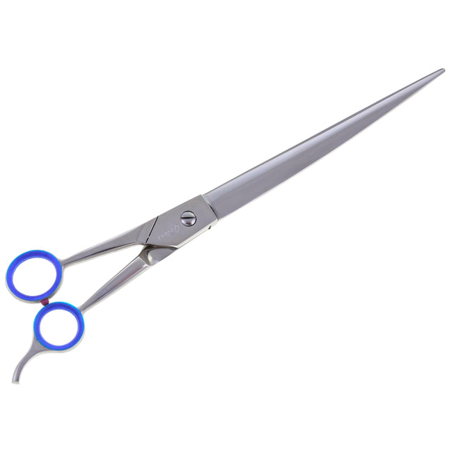 Geib Gator Left Curved Scissors - curved grooming scissors, made of Japanese stainless steel, left-handed.