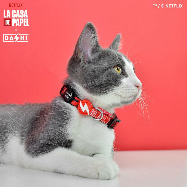 Dashi La Casa De Papel Bella Ciao Cat Collar - cat collar with a design inspired by the series Money Heist..