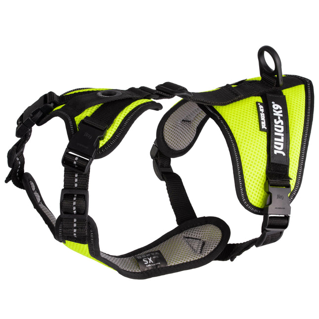 Julius - K9 Mantrailing Air Mesh Harness - breathable tracking harness for dogs, neon.