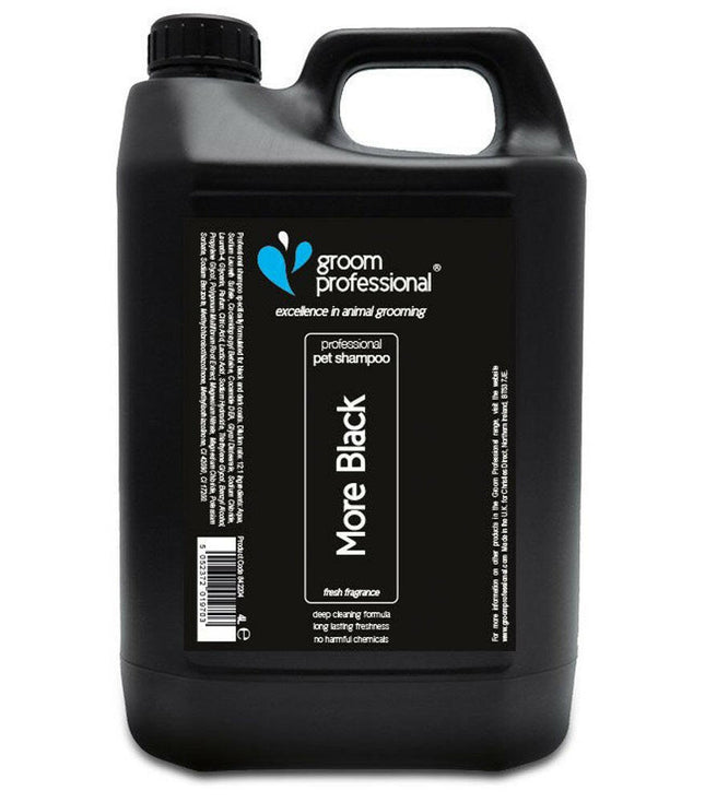 Groom Professional More Shampoo - color-enhancing shampoo for dark fur.