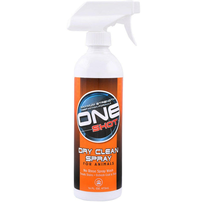 One Shot Dry Clean Spray Shampoo - professional dry shampoo for pets, eliminating unpleasant odors.