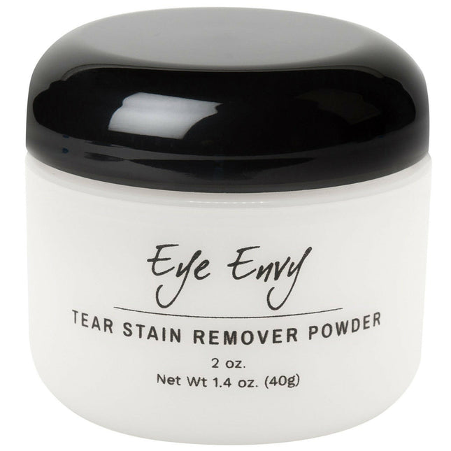 Eye Envy Tear Stain Remover Powder - powder for removing tear stains and discoloration under the eyes of dogs and cats.