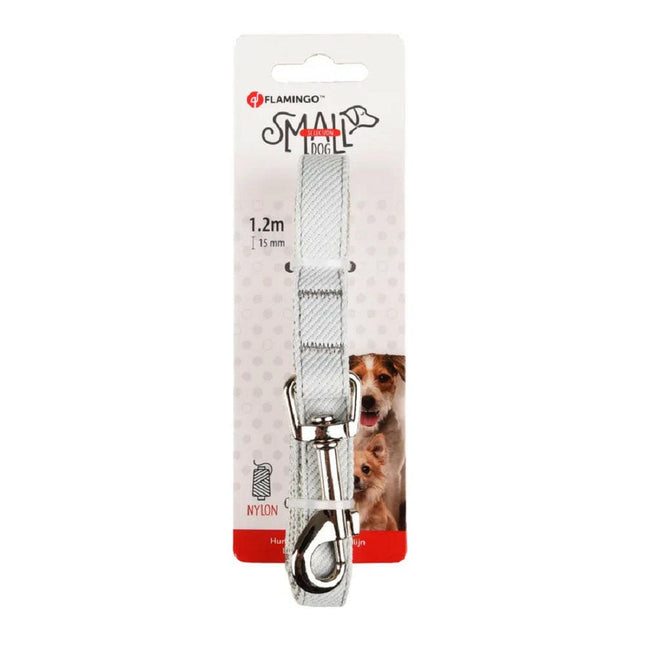 Flamingo Small Dog Leash Green - leash for small dogs, green, nylon, 1.5x120cm.