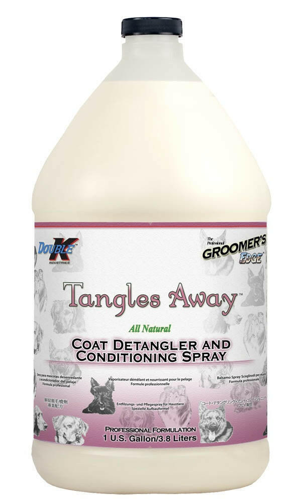 Double K Tangles Away - detangling spray for dogs, cats, and horses.