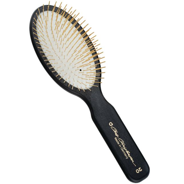 Chris Christensen Oval Pin Brush - elegant brush with gold-plated pins, for long and silky hair.