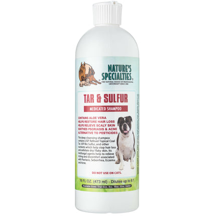 Nature's Specialties Tar & Sulfur Shampoo - therapeutic shampoo for dogs, concentrate 1:6.