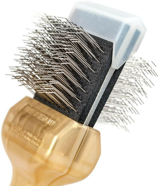 ActiVet Pro Brush Super Soft Coat Grabber - super soft, double-sided, flexible brush for long, silky hair - small 4.5cm.