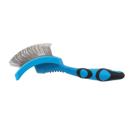 Groom Professional Soft Slicker Brush Large - contoured poodle brush with long pins, large.