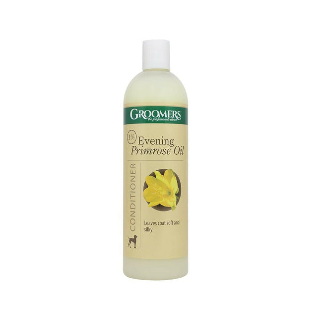 Groomers Evening Primrose Oil Conditioner - moisturizing coat conditioner for dogs, with evening primrose oil.