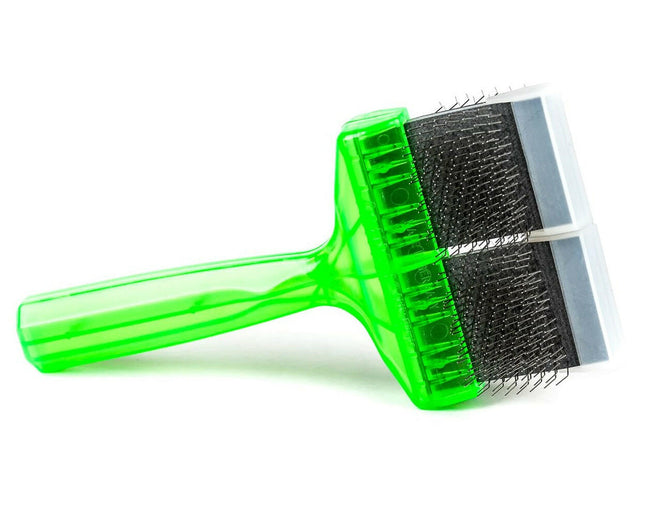 ActiVet Pro Brush Soft - soft, double-sided, and flexible brush for breeds with little undercoat, for long/silky hair - large 9cm.