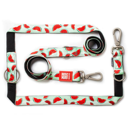 Max & Molly Multi-Leash Watermelon - adjustable leash for dogs, interesting pattern, 200cm.