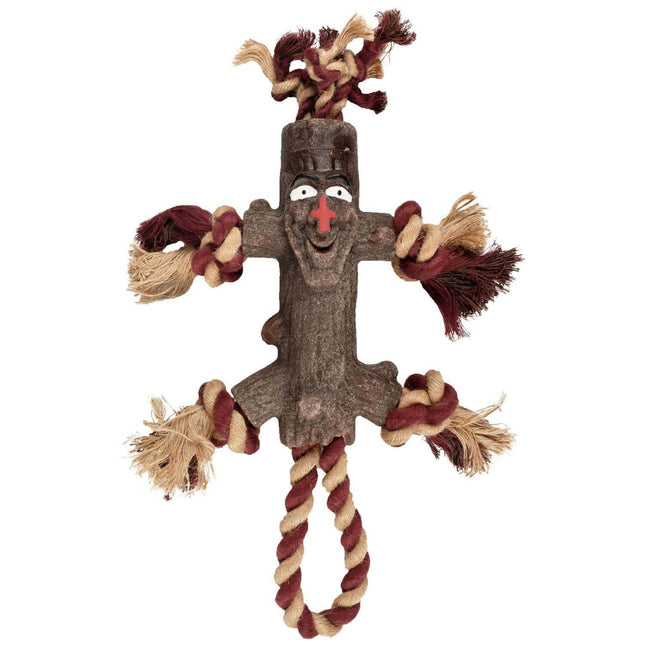 Flamingo Woody Little Man & Rope - dog toy.