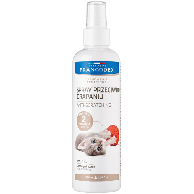 Francodex Anti-Scratching Spray - Prevents Cats from Scratching Objects with Lemon and Lavender Oil.