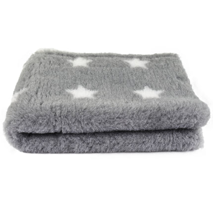 Blovi DryBed VetBed A+ - non-slip pet bed, gray with white stars