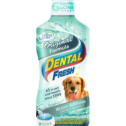 Dental Fresh Water Additive - oral hygiene and dental care product for dogs and cats, water additive.