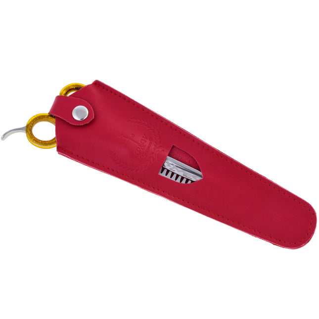 P&W Alfa Omega Chunker - single-sided thinning shears with a short, ergonomic handle, 21 teeth.