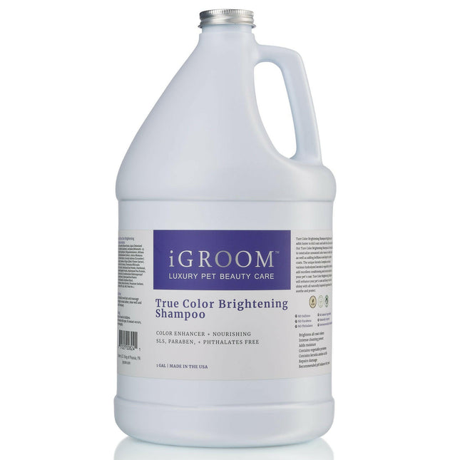 IGroom True Color Brightening Shampoo - shampoo for dogs and cats, enhances coat color and adds shine, concentrate 1:8.