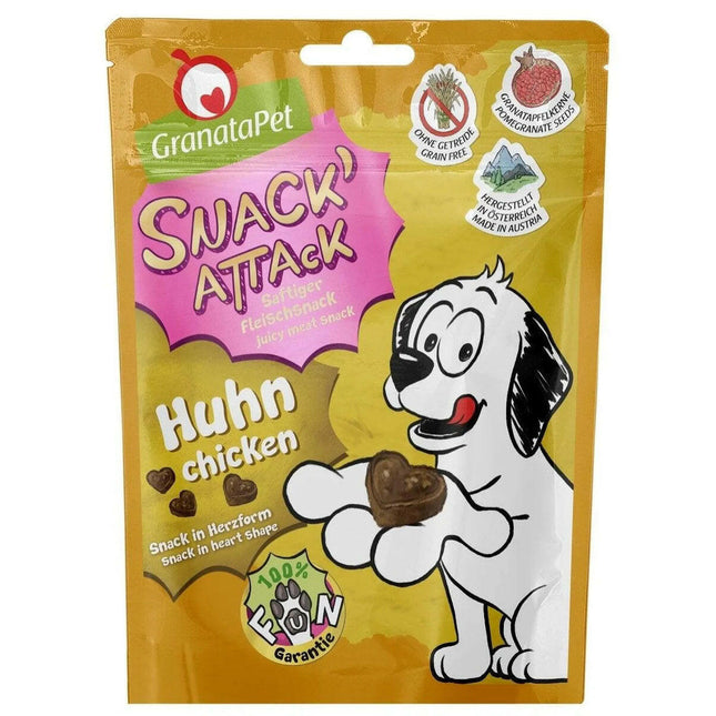 GranataPet Snack Attack Chicken - natural meat snacks for dogs, chicken.