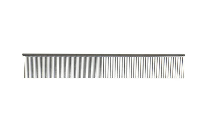 Yento Scissoring Comb - professional metal comb for separating hair strands, making grooming easier.