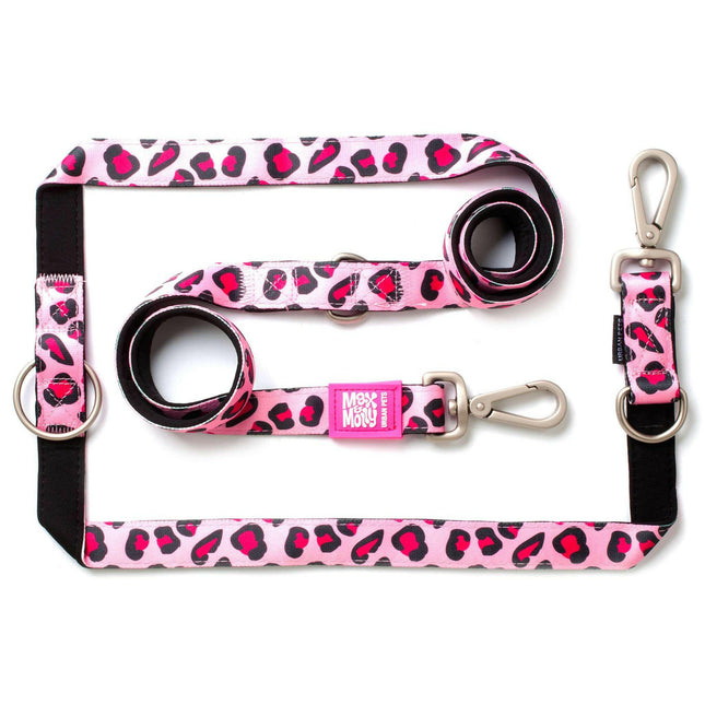 Max&Molly Multi-Leash Leopard - Adjustable Dog Leash, Cheetah Pattern, 200cm.